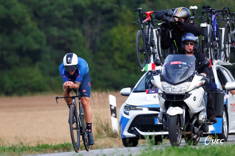European Championships Munich 2022 - 2022 UEC Road Elite European Championships - Men's ITT - 17/08/2022 - Mattia Cattaneo (ITA) - photo Luca Bettini/UEC/SprintCyclingAgency?2022